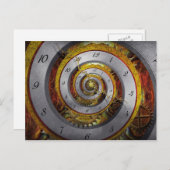 Steampunk - Spirale - unbegrenzte Zeit Postkarte (Vorne/Hinten)