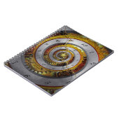 Steampunk - Spirale - Unendliche Zeit Notizblock (Linke Seite)