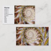 Steampunk - Spirale - Zeit-Iris Visitenkarte (Vorne/Hinten)