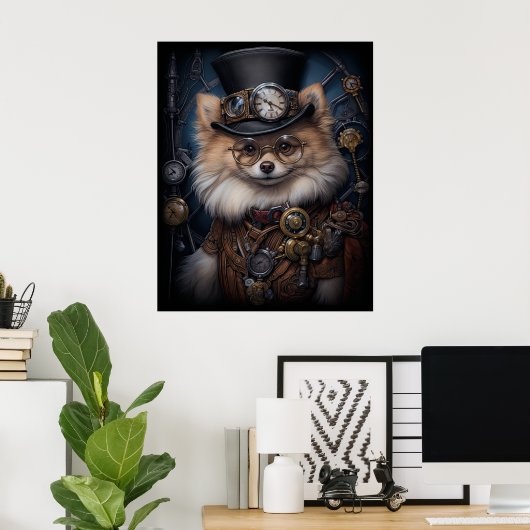 STEAMPUNK SPITZ POSTER (Heimbüro)