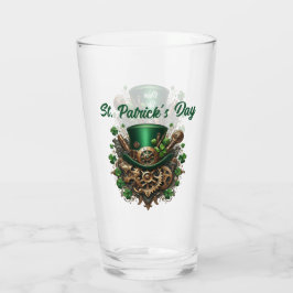 Steampunk St Patrick's Day Drink Up Glas