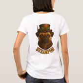 Steampunk SteamPug T Shirt - unique Steampunk dog! (Rückseite)