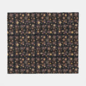 Steampunk Sterne Fleecedecke (Vorderseite (Horizontal))