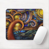 Steampunk - sternenklare Nacht Mousepad (Mit Mouse)