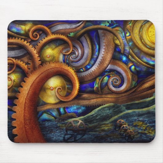 Steampunk - sternenklare Nacht Mousepad (Vorne)