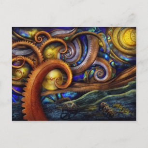 Steampunk - Sternennacht Postkarte