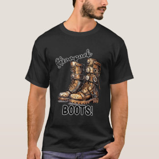 Steampunk Stiefel! Punk-Design T-Shirt