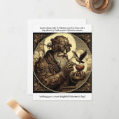 Steampunk-Stil St. Valentine-Legende Mitteilungskarte (Vorderseite/Rückseite Beispiel)