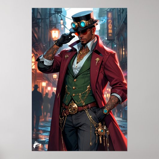 Steampunk Strategist - Confidence and Charm Poster (Vorne)