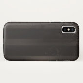 Steampunk-Streifenbraun Case-Mate iPhone Hülle (Rückseite (Horizontal))