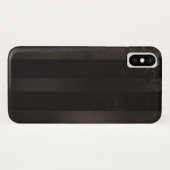 Steampunk-Streifenbraun Case-Mate iPhone Hülle (Rückseite (Horizontal))