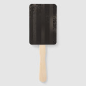 Steampunk-Streifenbraun Fächer (Rückseite)