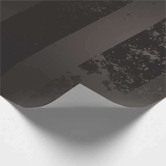 Steampunk-Streifenbraun Geschenkpapier (Ecke)