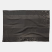 Steampunk-Streifenbraun Geschirrtuch (Horizontal)