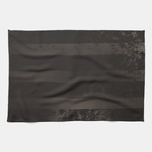 Steampunk-Streifenbraun Geschirrtuch (Horizontal)