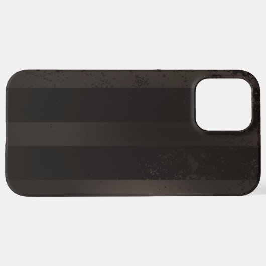 Steampunk-Streifenbraun iPhone Hülle (Hinten horizontal)