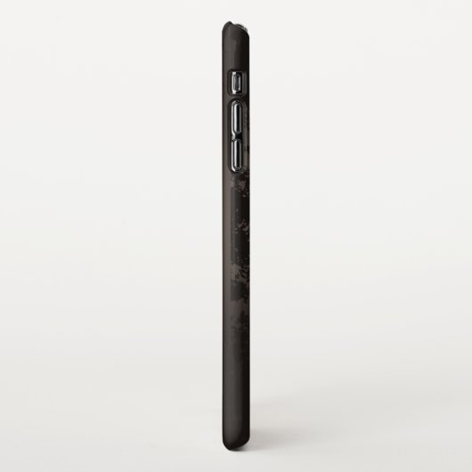 Steampunk-Streifenbraun iPhone Hülle (Linke Seite)