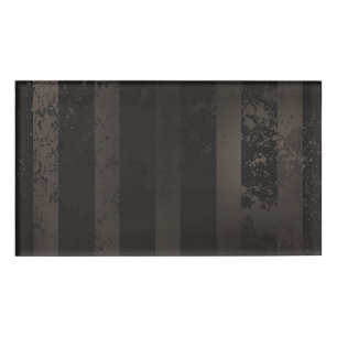 Steampunk-Streifenbraun Namenschild