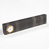 Steampunk-Streifenbraun Namensplakette