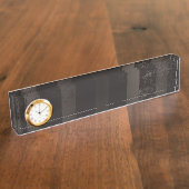 Steampunk-Streifenbraun Namensplakette (Seite)