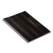 Steampunk-Streifenbraun Notizblock (Rechte Seite)