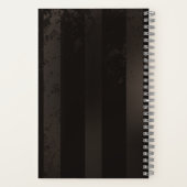 Steampunk-Streifenbraun Notizblock (Rückseite)