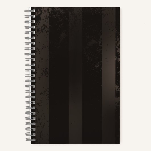 Steampunk-Streifenbraun Notizblock (Vorderseite)