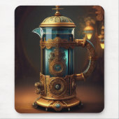 Steampunk Style French Press Mousepad (Vorne)