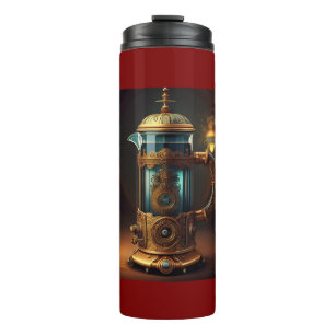 Steampunk Style French Press Thermosbecher