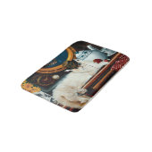 Steampunk Submarine Cat Tee Badematte (Schrägansicht)