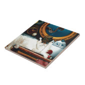 Steampunk Submarine Cat Tee Fliese (Seite)