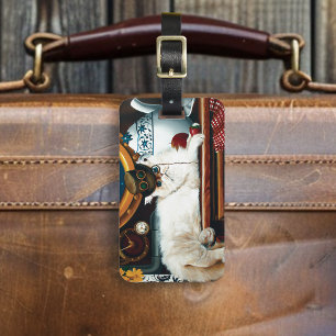 Steampunk Submarine Cat Tee Gepäckanhänger