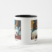 Steampunk Submarine Cat Tee Tasse (Zentrum)