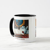 Steampunk Submarine Cat Tee Tasse (Vorderseite Links)