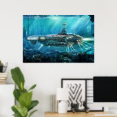 Steampunk Submarine Poster (Heimbüro)