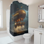 Steampunk Submersible Ocean Liner Duschvorhang (Beispiel)