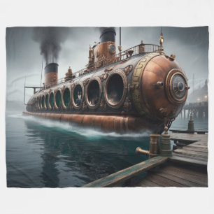 Steampunk Submersible Ocean Liner Fleecedecke