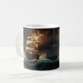 Steampunk Submersible Ocean Liner Kaffeetasse (Vorderseite Links)