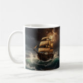 Steampunk Submersible Ocean Liner Kaffeetasse (Links)