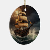 Steampunk Submersible Ocean Liner Keramik Ornament (Rechts)