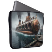 Steampunk Submersible Ocean Liner Laptopschutzhülle (Vorne Rechts)