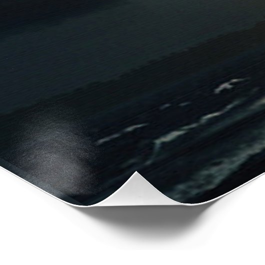 Steampunk Submersible Ocean Liner Poster (Ecke)