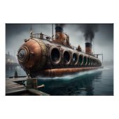 Steampunk Submersible Ocean Liner Poster (Vorderseite)