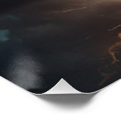 Steampunk Submersible Ocean Liner Poster (Ecke)