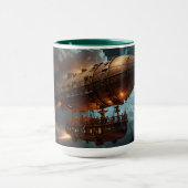 Steampunk Submersible Ocean Liner Tasse (Zentrum)