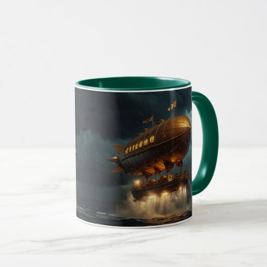 Steampunk Submersible Ocean Liner Tasse (VorderseiteRechts)