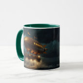 Steampunk Submersible Ocean Liner Tasse (Vorderseite Links)