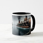Steampunk Submersible Ocean Liner Tasse (VorderseiteRechts)