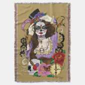 Steampunk Sugar Skull Decke (Vorderseite Vertikal)