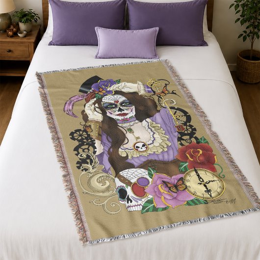 Steampunk Sugar Skull Decke